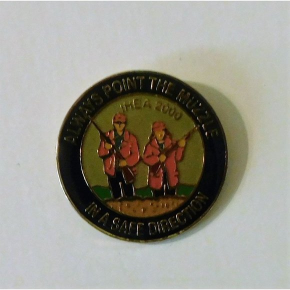 IHEA 2000 Pin Always Point the Muzzle in a Safe Direction Lapel Hat .8 in - Picture 4 of 4